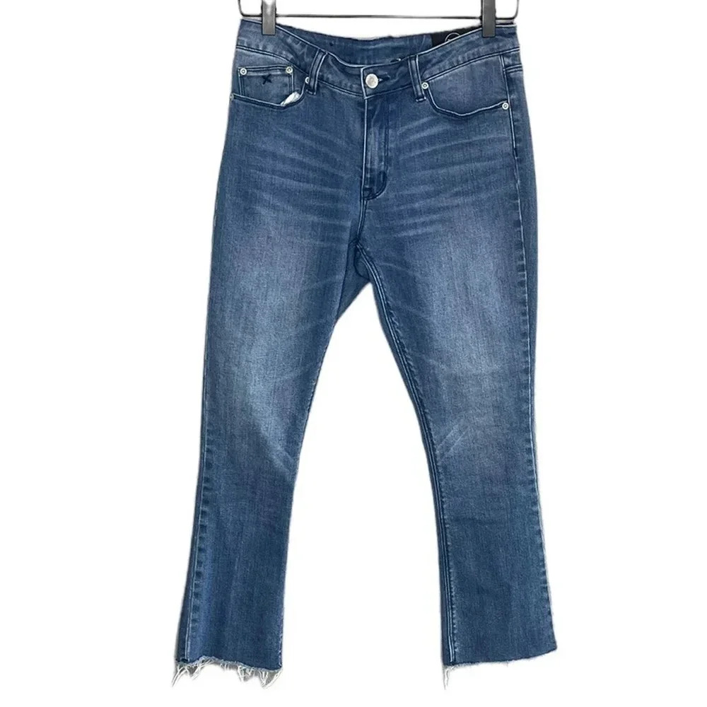 RES Denim Women’s Kitty Skinny Raw Hem Crop Jeans Size 27